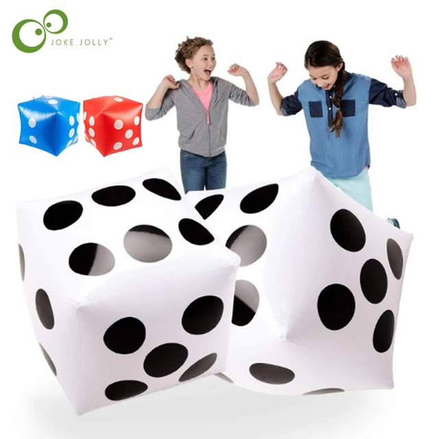 Inflatable Multi Color Blow-Up  Big Dice Toy Stage Prop Group Game Tool Casino Poker Party Decorations Pool Beach Toy GYH 1