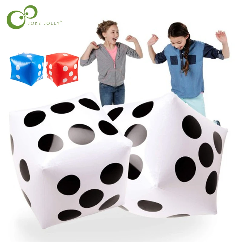 Large Inflatable Blow Up Dot Dice Kids Party Favours Outdoor Pool Toys Funny New 