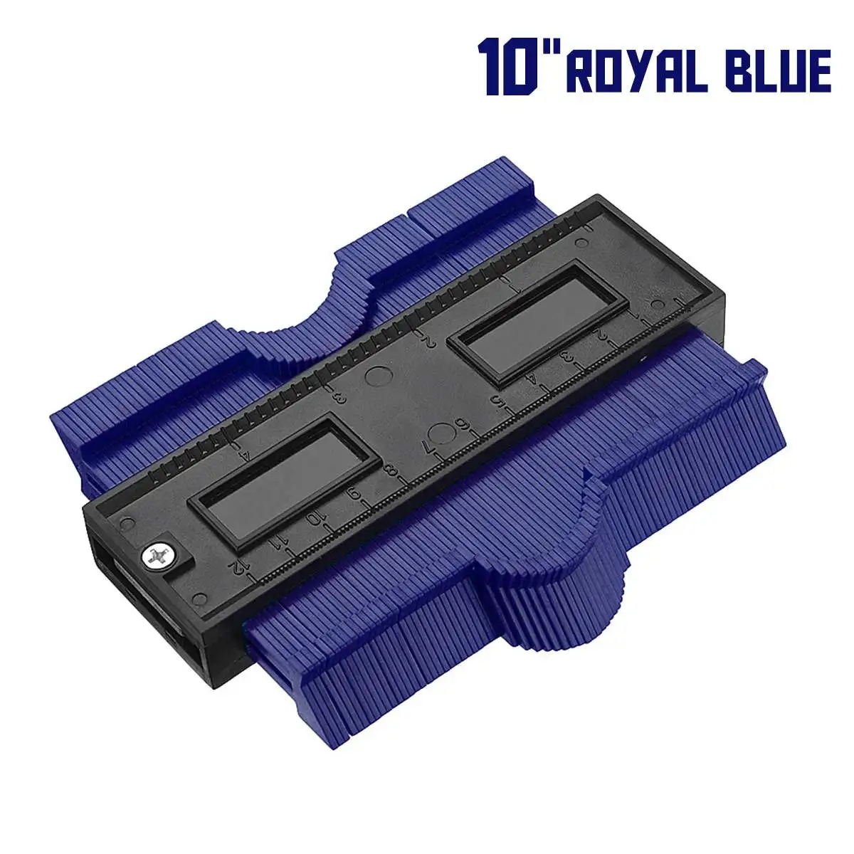 250mm Royal blu " /10" пластиковый копировальный манометр, контурный Дубликатор, стандартная ширина, деревообрабатывающий инструмент, плиточный ламинат, измерительные инструменты - Цвет: 250mm Royal blu
