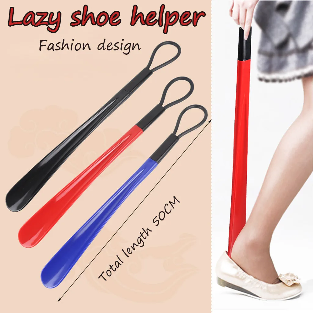 Moguer 9Pcs Lazy Shoes Helper Portable Shoe Lifting Helper Handled Shoe Horn Easy to Wear Shoes for Elderly Adult and Kids 