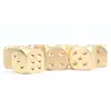 Brass dice Pure copper metal solid dice Hand polished Bar supplies Creative Mahjong sieve ► Photo 3/5