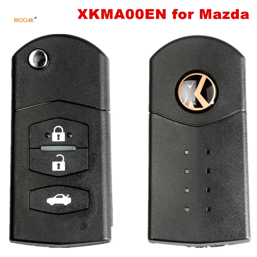 

RIOOAK XHORSE XKMA00EN Universal Remote Key Fob 3 Buttons for Mazda Type for VVDI Key Tool (English Version)