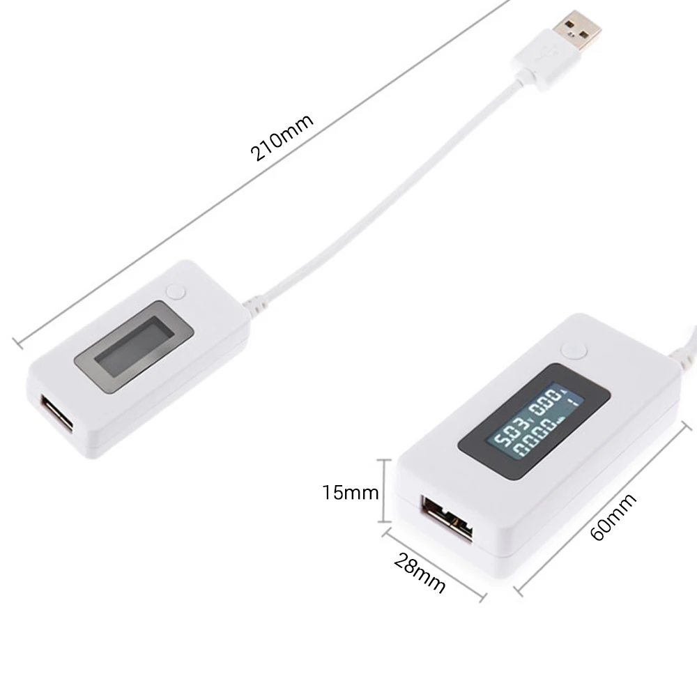 Портативный ЖК-экран мини-телефон USB тестер зарядное устройство тестер напряжения тока USB прибор обнаружения тока и напряжения