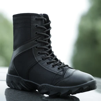 

Outdoor Hiking Shoes Men Tracking Boots Military Tactical Combat Botas Non-slip Men Mountain Boots Zapatillas Hombre Trekking
