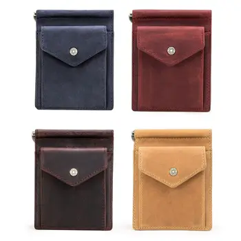 

Men Genuine Leather Wallet ID Credit Card Holder Vintage Clutch Bifold Pocket Change Coin Purse