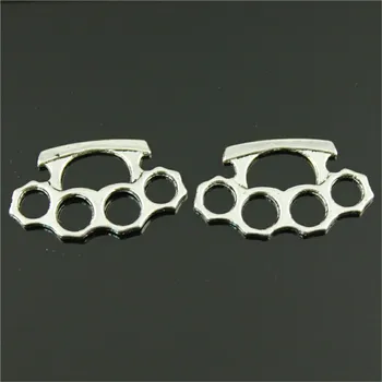 

40pcs Knuckles Pendant Charms For Jewelry Making Charm Knuckles 2 Colors Antique Bronze Antique Knuckles Charms 14x24mm