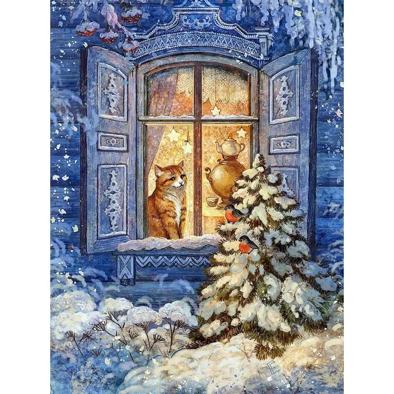 

Framed Painting By Numbers Kits Home Decor Artcraft Cat On Colorful Animal Paint Kits Unique Diy Gift For Adult