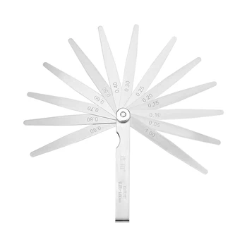

uxcell Metric Thickness Feeler Gauge Manganese Steel Measuring Tool for Gap Width 0.05-1.00mm 13in1