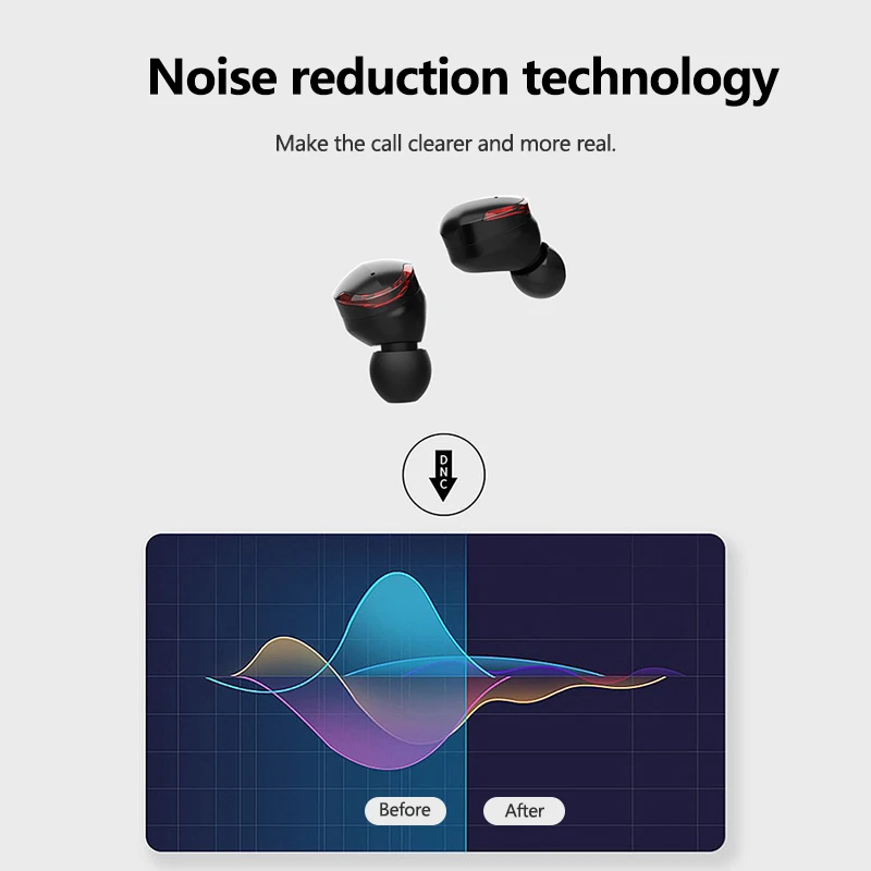 Smart Touch TWS беспроводные наушники bluetooth 5,0 IPX6 водонепроницаемые спортивные стерео наушники с зарядным устройством 2000 мАч