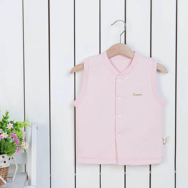 Жилетки для новорожденных без косточек; сезон осень-зима; теплый хлопковый жилет для малышей; детская верхняя одежда в Корейском стиле; жилет-кардиган
