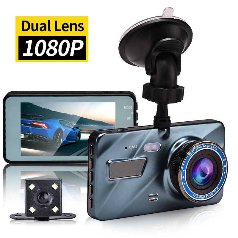 

Dual Lens Camera Video 1080P Full HD 3.6" Car DVR Camera with Night Vision G-sensor Wide Angle Dash cam Registration Camcorder