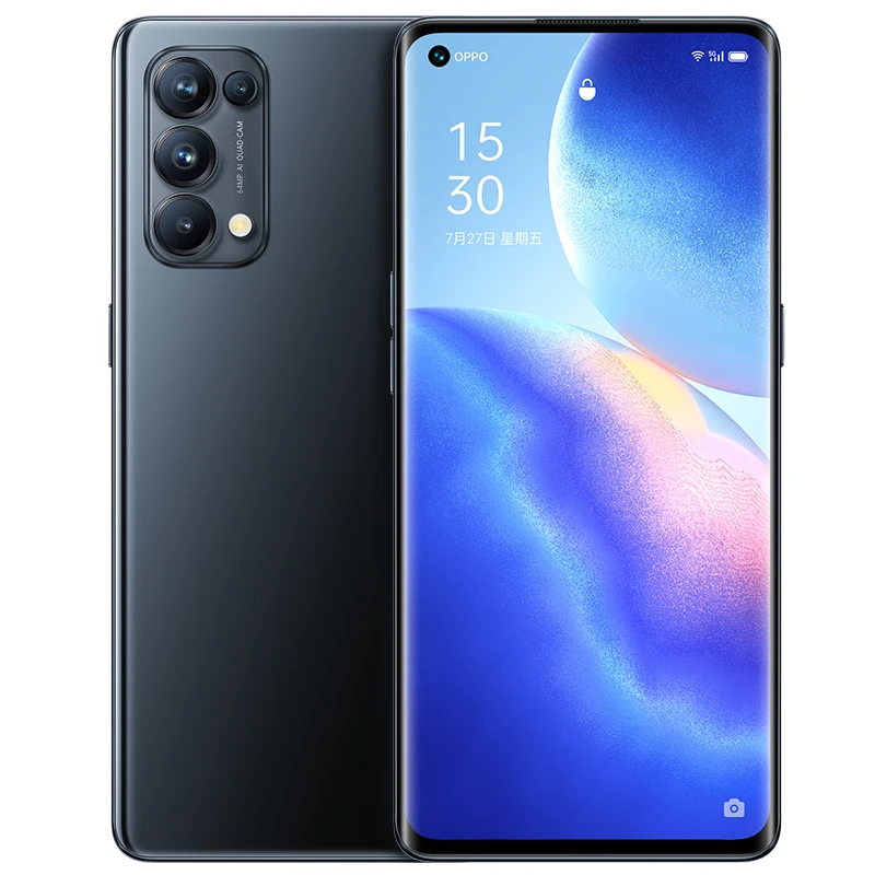 Oppo reno 5 Pro携帯電話,1000インチ画面,10.0 Android  6.55スマートフォン,90hz,64.0mpカメラ,65w,スーパーチャージャー,顔,トヨタ