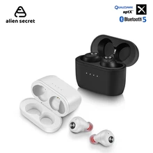 Alien Secret QCC010 TWS Беспроводные наушники с глубоким басом aptX Bluetooth наушники с беспроводной зарядкой спортивные наушники для Xiaomi Iphone
