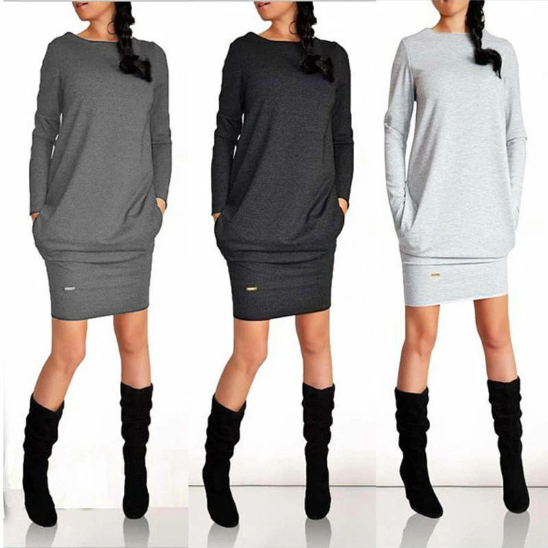 

Women's Bodycon Long Sleeve Evening Party Cocktail Club Mini Short Pencil Dress