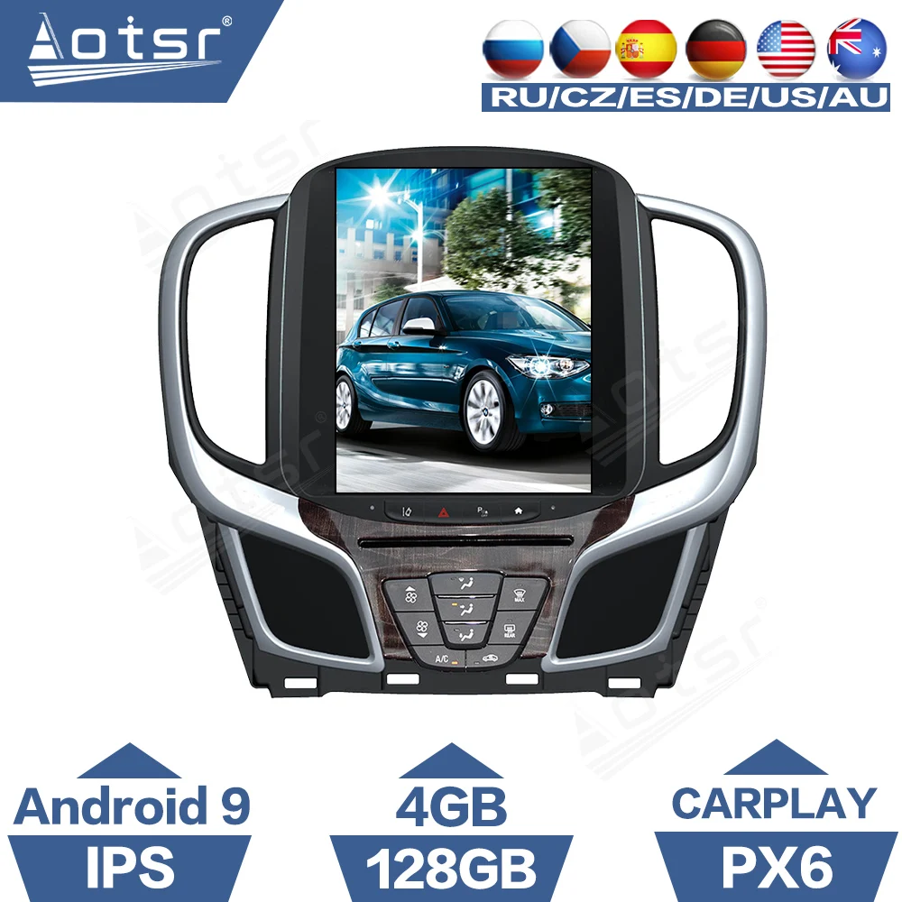 

For Buick Lacrosse 4+128G Android Car Radio Tesla Style Autoradio 2015 - 2018 Player GPS Navigation DSP Carplay Auto Stereo
