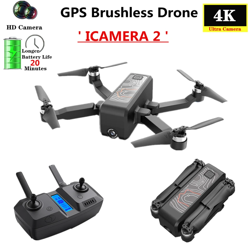 Профессия GPS Дрон с разрешением 4K HD ESC Камера 5G WI-FI FPV смар следите за Квадрокоптер