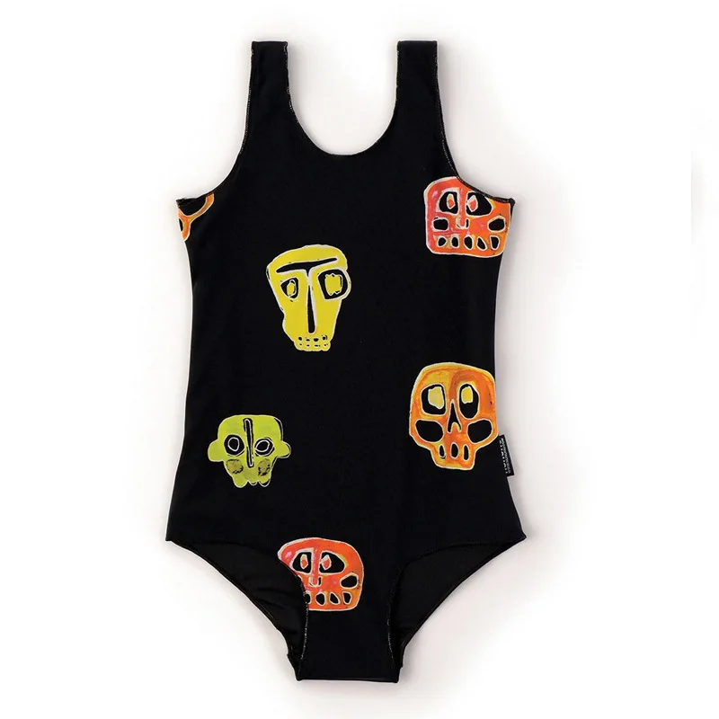 1-10 T Girls boutique outfits Baby Girl Clothing Kids 2 PCS Skull Swim wears 1 piece Swim Suit Baby Boy Clothes Boys Clothing