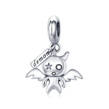 

Qikaola 100% 925 Sterling Silver Koakuma Little Evil Devil Beads Charms Fit Charm Bracelets Necklaces DIY Jewelry Making C975