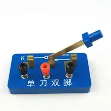 

Single-pole double-throw switch magnetic electric demonstration box teacher's version switch physics electrical experiment