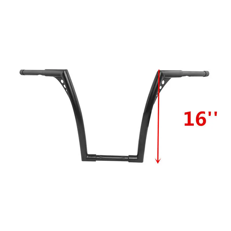 Руль для мотоцикла 1" 12" 1" 16" 1" 20" Rise 1,2" Fat Rise Ape, для Harley Softail FLST FXST Sportster XL 883 1200 - Цвет: 16 inch