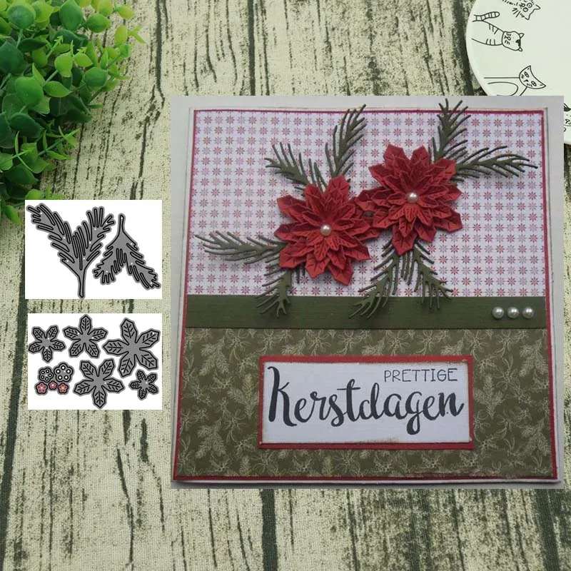 Металлические штампы для вырезания цветов и листьев форма скрапбукинга бумаги