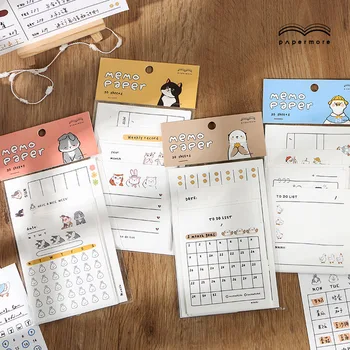 

30 Sheets Cartoon Cartoon Duck Cat Sticky Notes Memo Pad Diary Stationary Flakes Scrapbook Decorative Unicorn N Times Sticky