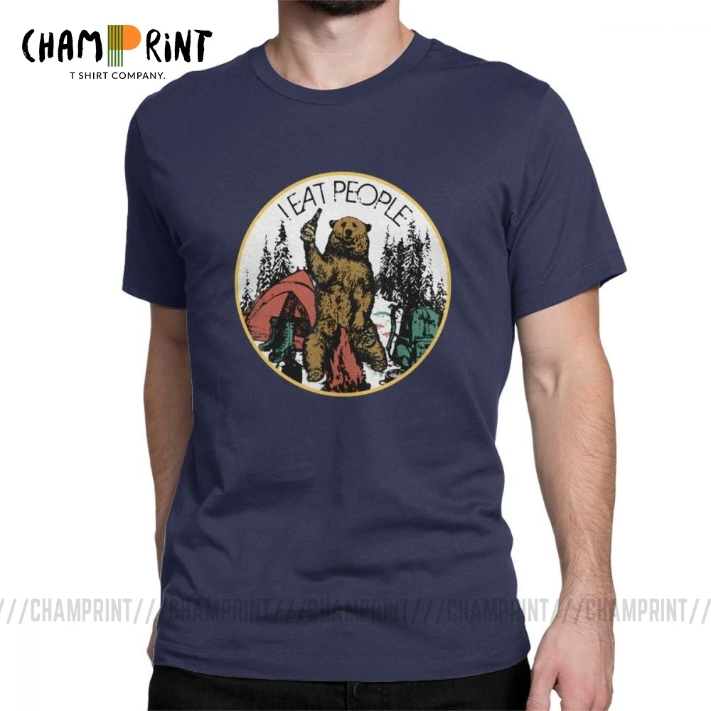 Мужская футболка с коротким рукавом из 100% хлопка круглым вырезом и надписью I Hate