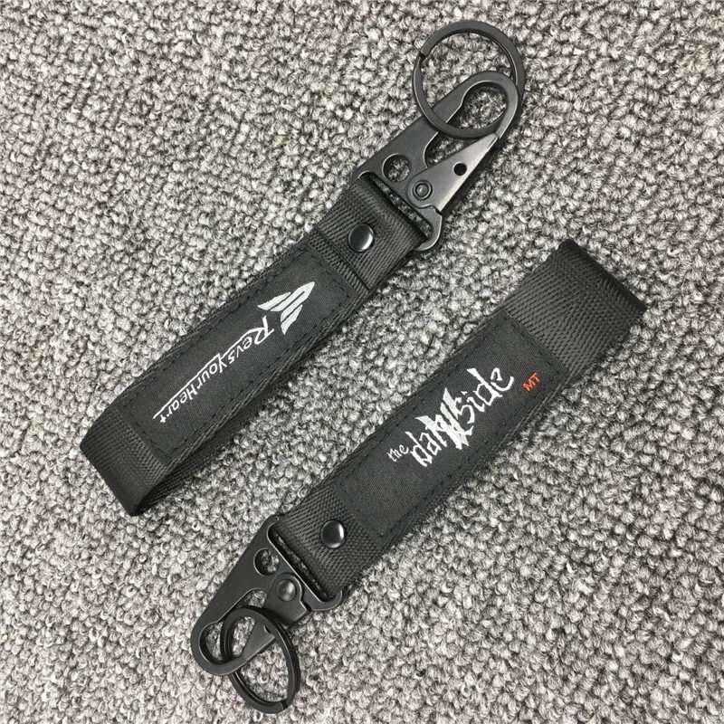 Брелок для Yamaha TRACER MT07 MT09 MT10 MT03 MT 07 09 10 03 черный с вышивкой|Накладки и декоративные