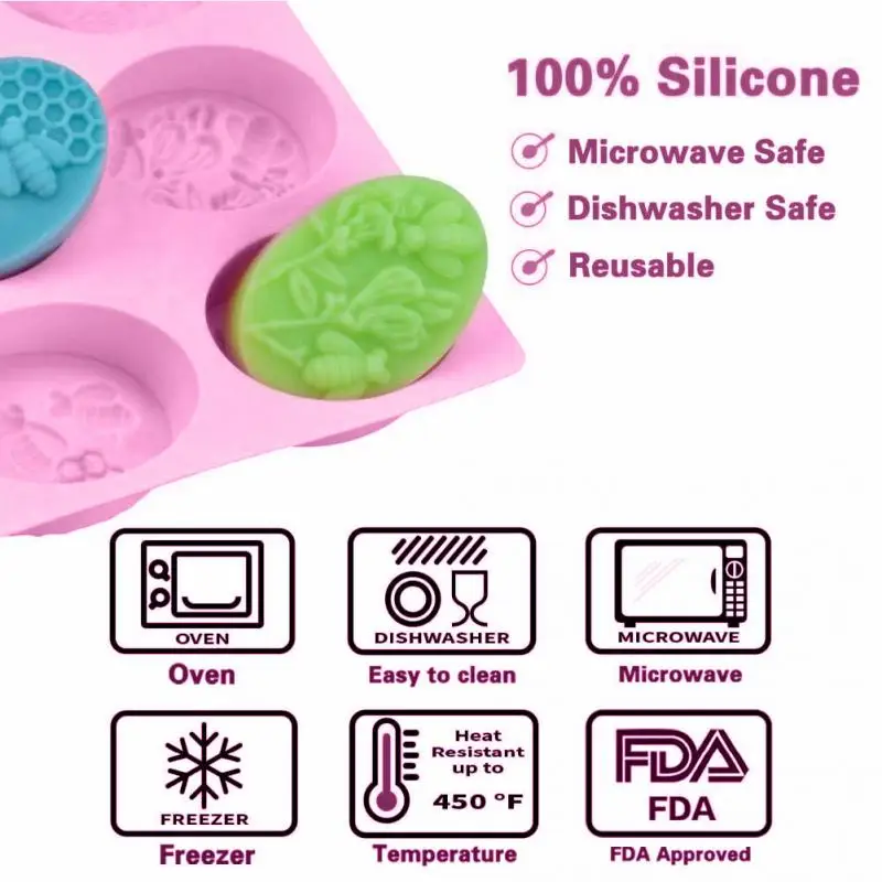 Инструменты ручной работы моющаяся силиконовая форма для торта узор пчелы