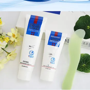 

65g Hair Removal Cream Set Full Body Leg Pubic Hair Armpit Depilatory Paste Hair Remover with 45g Repair Lotion Curette