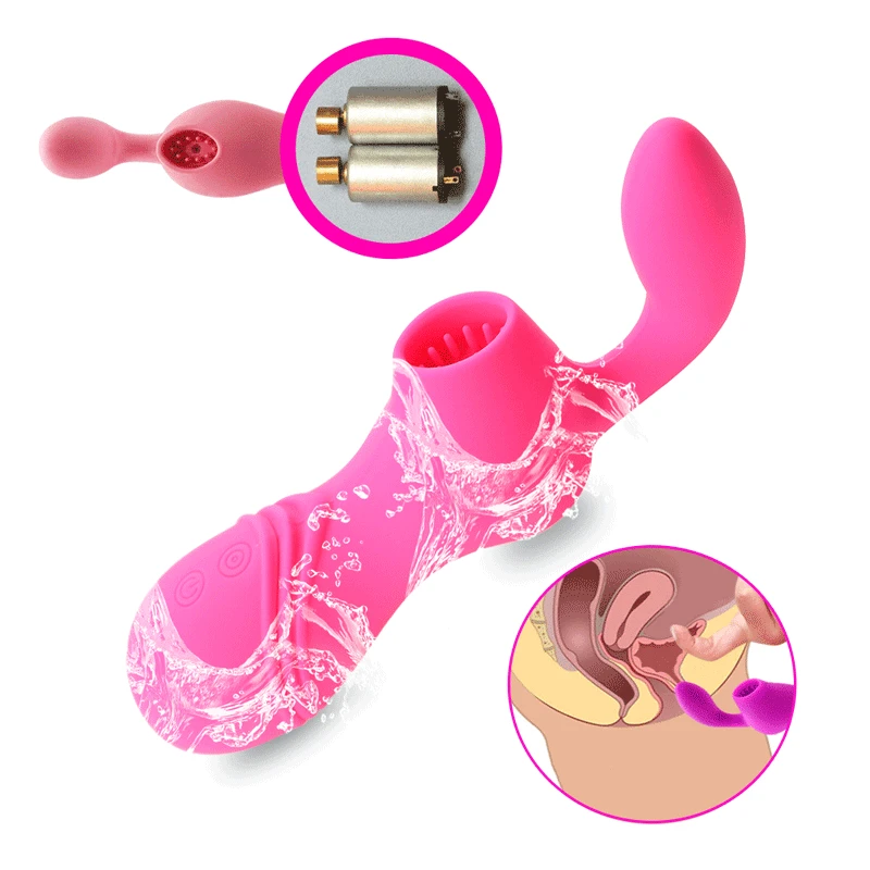 Womanizing Clit Sucker Vibrator Sex Toys for Women Tongue Vibrating Nipple Sucking on Blowjob Clitoris Stimulator Masturbator