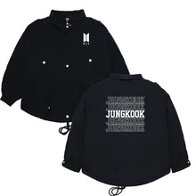 BTS Coat Bulletproof Boys Related Products Trench Coat Retro Hong Kong Flavor Casual Tooling Jacket Spring And Autumn Mid-length
