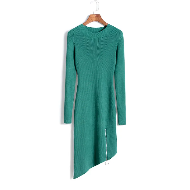Vadim Direct Selling Volledige Jurk Vrouwen Plus Size 65% Wol Gebreide Jurk 2019 Nieuwe Onregelmatige Split Rits Lange Mouw Zak hip Vrouwelijke Vadim Direct Selling Volledige Jurk Vrouwen Plus Size 65% Wol Gebreide Jurk 2019 Nieuwe Onregelmatige Split Rits Lange Mouw Zak hip Vrouwelijke
