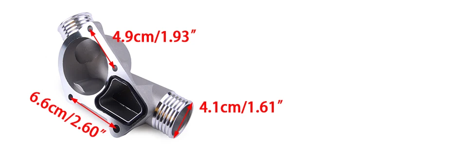 DWCX алюминиевый термостат охлаждающей жидкости двигателя корпус крышка с прокладкой серебро 11531722531 11531740437 Подходит для BMW M3 Z3 E34 E36