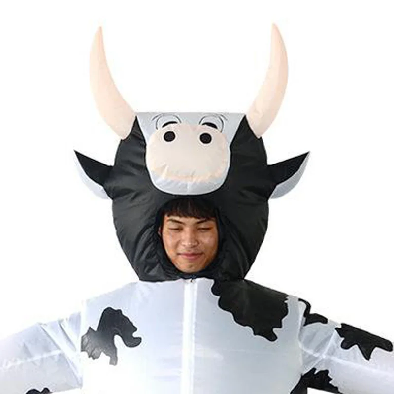 Надувная игрушка Хэллоуин Одежда для косплея молочная корова взрослый костюм прогулочная одежда забавная игрушка для мужчин женщин вечерние платья для танцев DCQ006