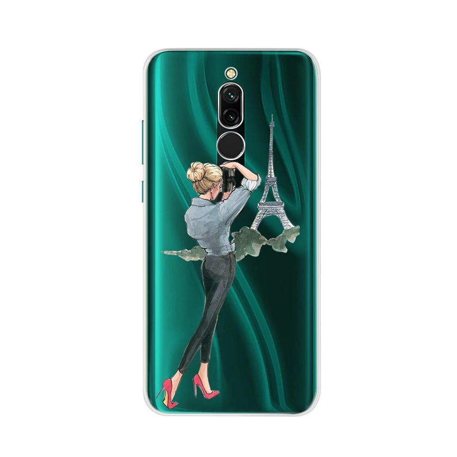 Чехол для телефона для Redmi 8, чехол, силиконовый, мягкий, TPU, задняя крышка, чехол s для бампера, Fundas Xiomi Xiaomi Redmi 8 Pro Redmi 8 Global, чехол - Цвет: Светло-фиолетовый