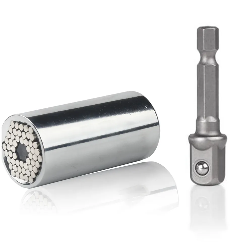 Juego de llaves dinamométricas universales, manga de enchufe de 7-19mm, taladro eléctrico, trinquete con casquillo, llave inglesa, herramientas multimanuales mágicas