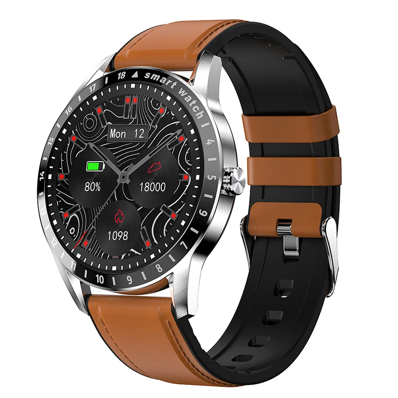 LIGE 2022 New Full Touch Round AMOLED Screen Smart Watch Men Sport Fitness IP68 Waterproof Mens Bluetooth Smartwatch Android iOS 