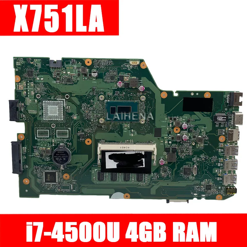 

For ASUS X751LA X751LAB R752L R752LD R752LN X751LD X751LX X751LD motherboard REV:2.0 with I7 CPU mainboard 100% tested