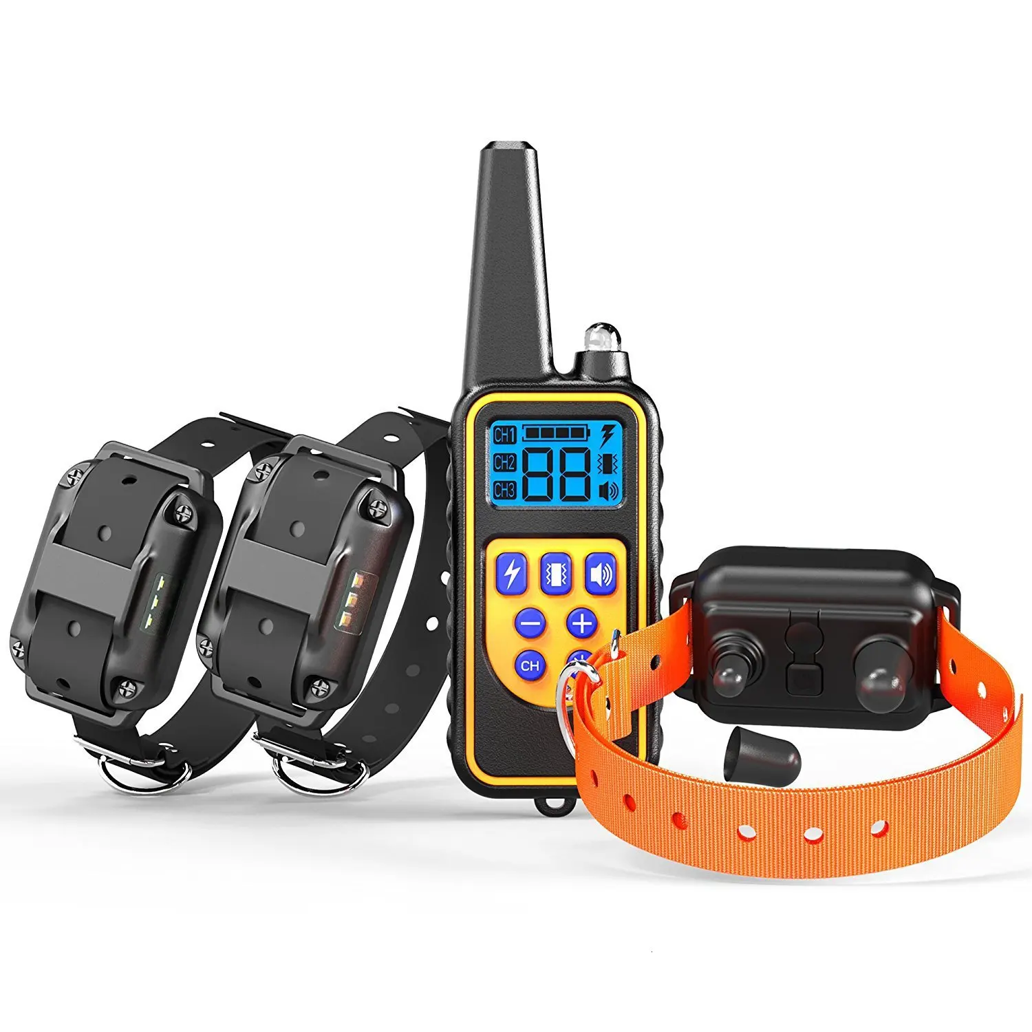 Waterproof Electronics Remote Control Dog Trainer Electric Shock Barking Stopper For Dog Trainer Wireless Dog Trainer 1 Drag 3