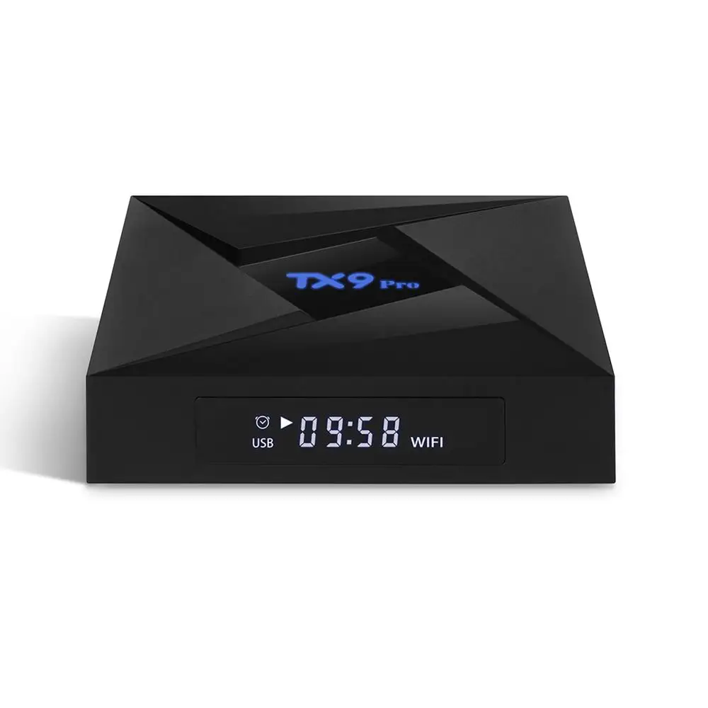 TX9 Pro Android tv Box 4K Amlogic S912 Восьмиядерный 3 ГБ 32 ГБ Смарт медиаплеер двойной WiFi Интернет ТВ приставка