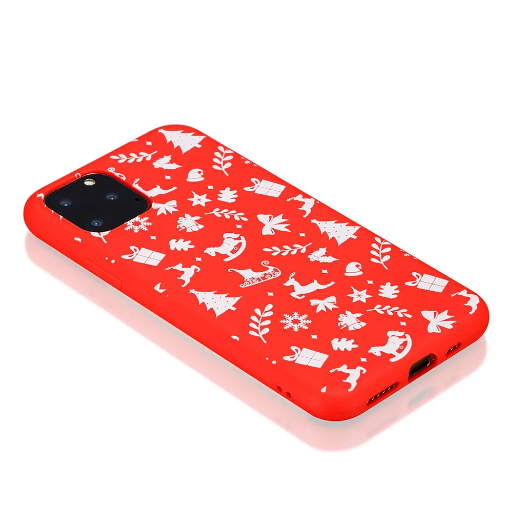 Рождественский чехол для iPhone 11 Pro, чехол для iPhone 11 Pro Max, чехол со снежинками, новогодний защитный чехол, 19 октября