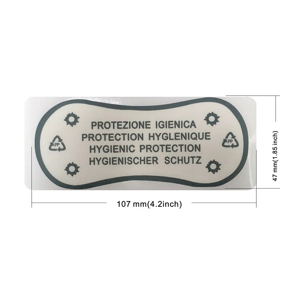 50Pcs/lot Transparent Hygiene Label Clear Tape Swimwear Lingerie Underwear Adhesive Bikini Try On Sticker Labels Diy Crafts
