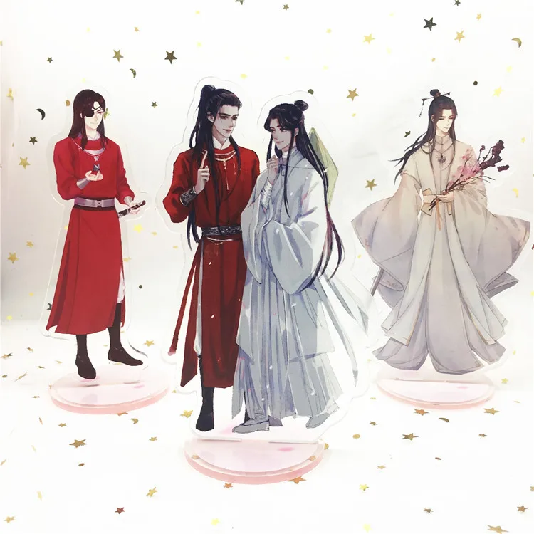 Мультяшный аниме брелок Tian Guan Ci Fu акриловый брелок Xie Lian Hua Cheng Милый Забавный кавайный Модный Ювелирный аксессуар Llaveros