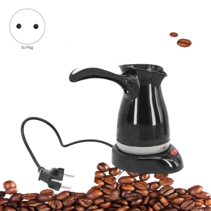 

500Ml Automatic Stovetop Turkey Coffee Maker Electric Mocha Espresso Latte Kettle Cappuccino Milk Foam Coffee Boiling Pot EU Plu