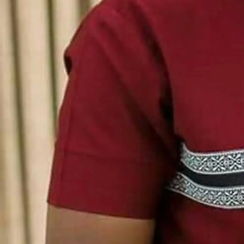 Летняя футболка с коротким рукавом с цветными блоками, Мужская модная офисная тонкая полосатая Мужская рубашка с круглым вырезом и пуговицами