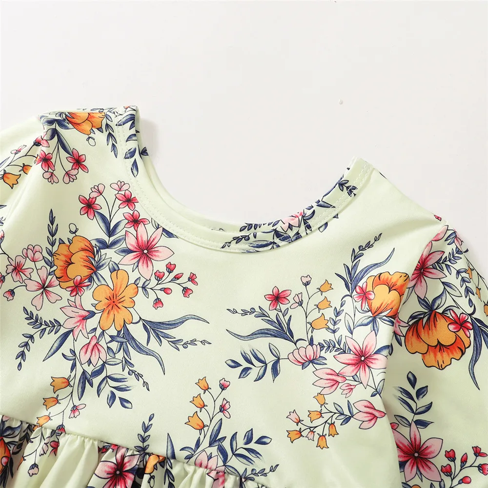 ZAFILLE 0-5 Years Old Toddler Kids Baby Girl Clothes Set Floral Long T-shirts and Pants Autumn Winter Chidlren's Clothing Girls best Baby Clothing Set