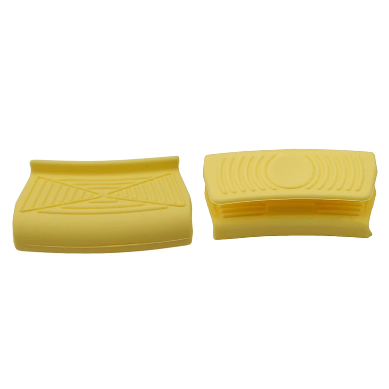 yellow Новое поступление, силиконовый держатель для горшка, рукав для горшка, перчатка, сковорода, ручка, крышка, ручки, кухонные инструменты - Цвет: yellow