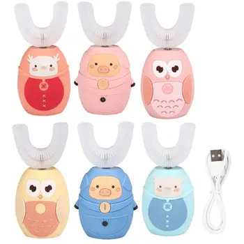 

6 type Children Smart Sonic Lightweight Silicone -Shaped Head Toothbrush Children Automatic Sonic Electronic Toothbrush