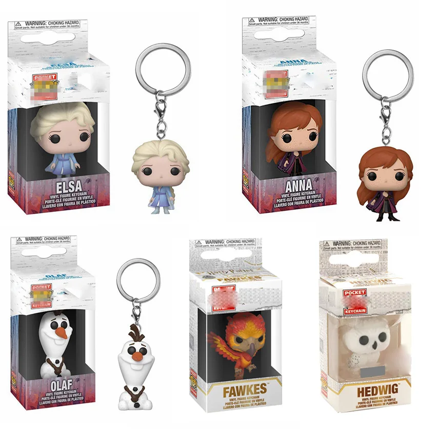 Funko POP брелок новейший Замороженный фильм Принцесса Эльза Анна Олаф модель Харри
